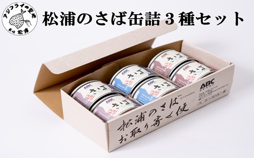 【B0-125】松浦のさば缶詰3種セット