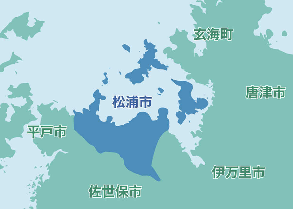 松浦市　地図